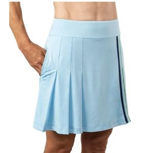 Scratch Seventy Skirt Skort Sz Large Blue Pleated Active Golf Tennis Shorts NWT